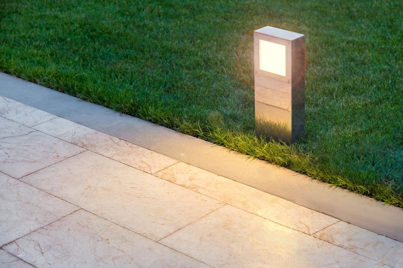 Sidewalk Lighting Installation detail
