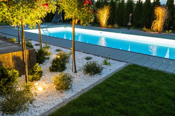 Pool Area Lighting in Akron